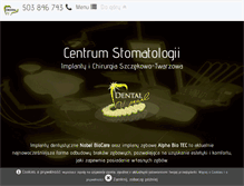 Tablet Screenshot of dentalpearl.pl